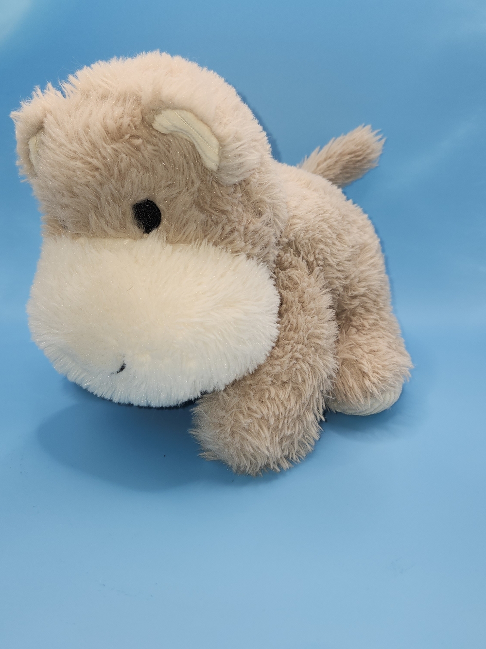 Spark Create Imagine Gry Hippo Plsh Stuffed Animal 9"Rattle Crinkle Ears Retired